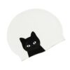 Gorra de natación de silicón con diseño de Gato - Image 2